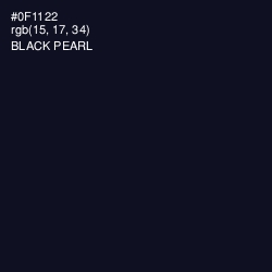 #0F1122 - Black Pearl Color Image