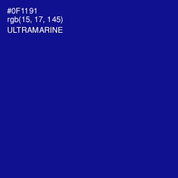 #0F1191 - Ultramarine Color Image