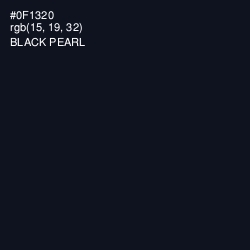 #0F1320 - Black Pearl Color Image