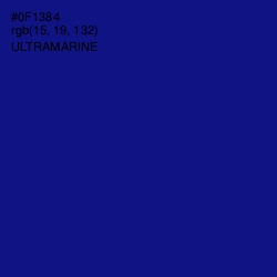 #0F1384 - Ultramarine Color Image