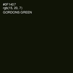 #0F1407 - Gordons Green Color Image