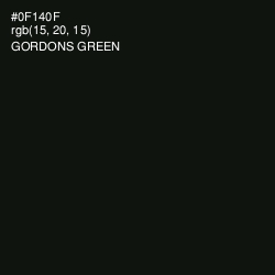 #0F140F - Gordons Green Color Image