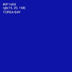 #0F14A8 - Torea Bay Color Image