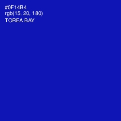 #0F14B4 - Torea Bay Color Image