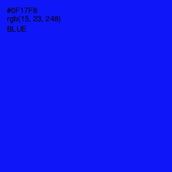 #0F17F8 - Blue Color Image