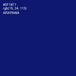 #0F1871 - Arapawa Color Image
