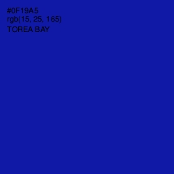 #0F19A5 - Torea Bay Color Image