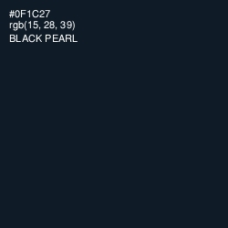 #0F1C27 - Black Pearl Color Image