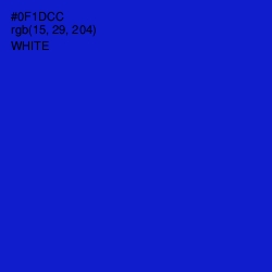 #0F1DCC - Dark Blue Color Image