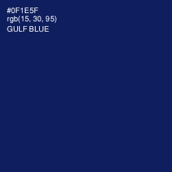 #0F1E5F - Gulf Blue Color Image