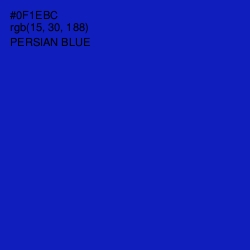 #0F1EBC - Persian Blue Color Image