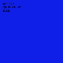 #0F1FE7 - Blue Color Image