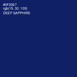 #0F2067 - Deep Sapphire Color Image