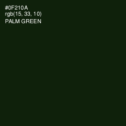 #0F210A - Palm Green Color Image