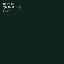 #0F241B - Bush Color Image