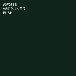 #0F251B - Bush Color Image