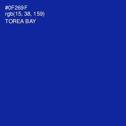 #0F269F - Torea Bay Color Image