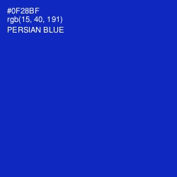 #0F28BF - Persian Blue Color Image