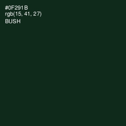 #0F291B - Bush Color Image