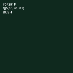 #0F291F - Bush Color Image