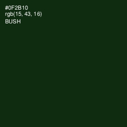 #0F2B10 - Bush Color Image