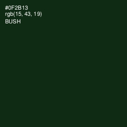 #0F2B13 - Bush Color Image