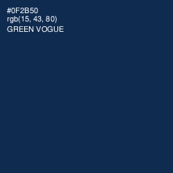 #0F2B50 - Green Vogue Color Image