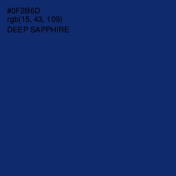 #0F2B6D - Deep Sapphire Color Image