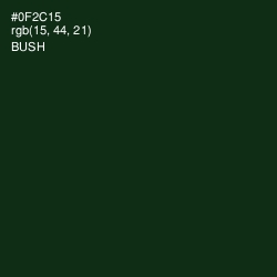 #0F2C15 - Bush Color Image
