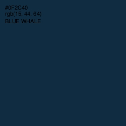 #0F2C40 - Blue Whale Color Image