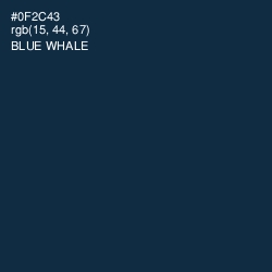 #0F2C43 - Blue Whale Color Image