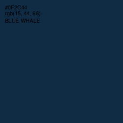 #0F2C44 - Blue Whale Color Image