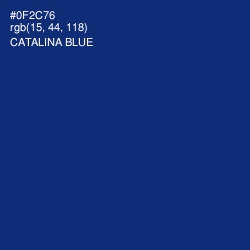 #0F2C76 - Catalina Blue Color Image