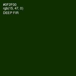 #0F2F00 - Deep Fir Color Image