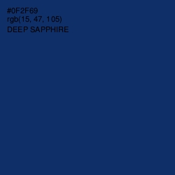 #0F2F69 - Deep Sapphire Color Image