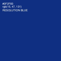 #0F2F83 - Resolution Blue Color Image