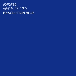 #0F2F89 - Resolution Blue Color Image