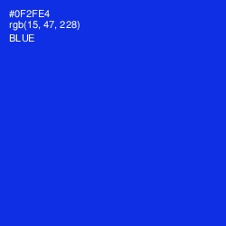 #0F2FE4 - Blue Color Image