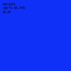 #0F30F6 - Blue Color Image