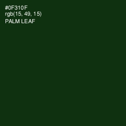 #0F310F - Palm Leaf Color Image
