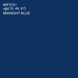 #0F3161 - Midnight Blue Color Image