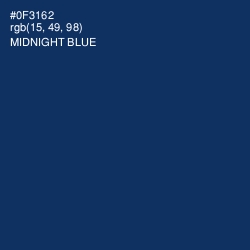 #0F3162 - Midnight Blue Color Image