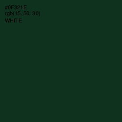 #0F321E - Cardin Green Color Image