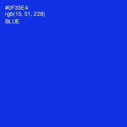 #0F33E4 - Blue Color Image