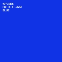 #0F33E5 - Blue Color Image