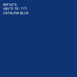 #0F3475 - Catalina Blue Color Image