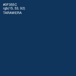 #0F355C - Tarawera Color Image