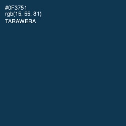 #0F3751 - Tarawera Color Image