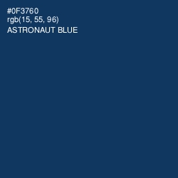 #0F3760 - Astronaut Blue Color Image