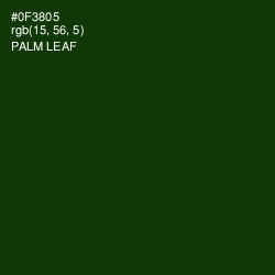 #0F3805 - Palm Leaf Color Image